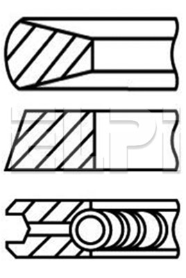 Set segmenti piston LP182 3219 STD ELPI